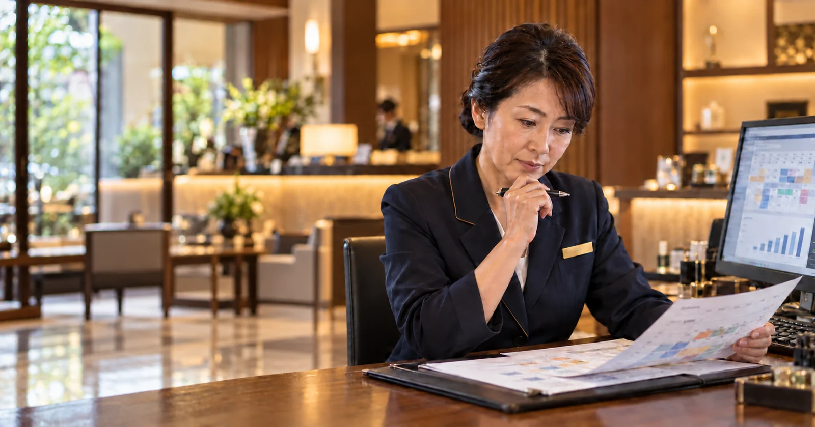 宿泊:先々の宿泊料金は、どうすれば需要に合わせて見直せるのか?の記事イメージ(AI生成イメージ)