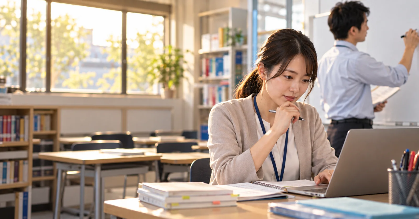 教育・学習支援:授業の様子は、どうすれば保護者と次の講師へ伝えられるのか?の記事イメージ(AI生成イメージ)